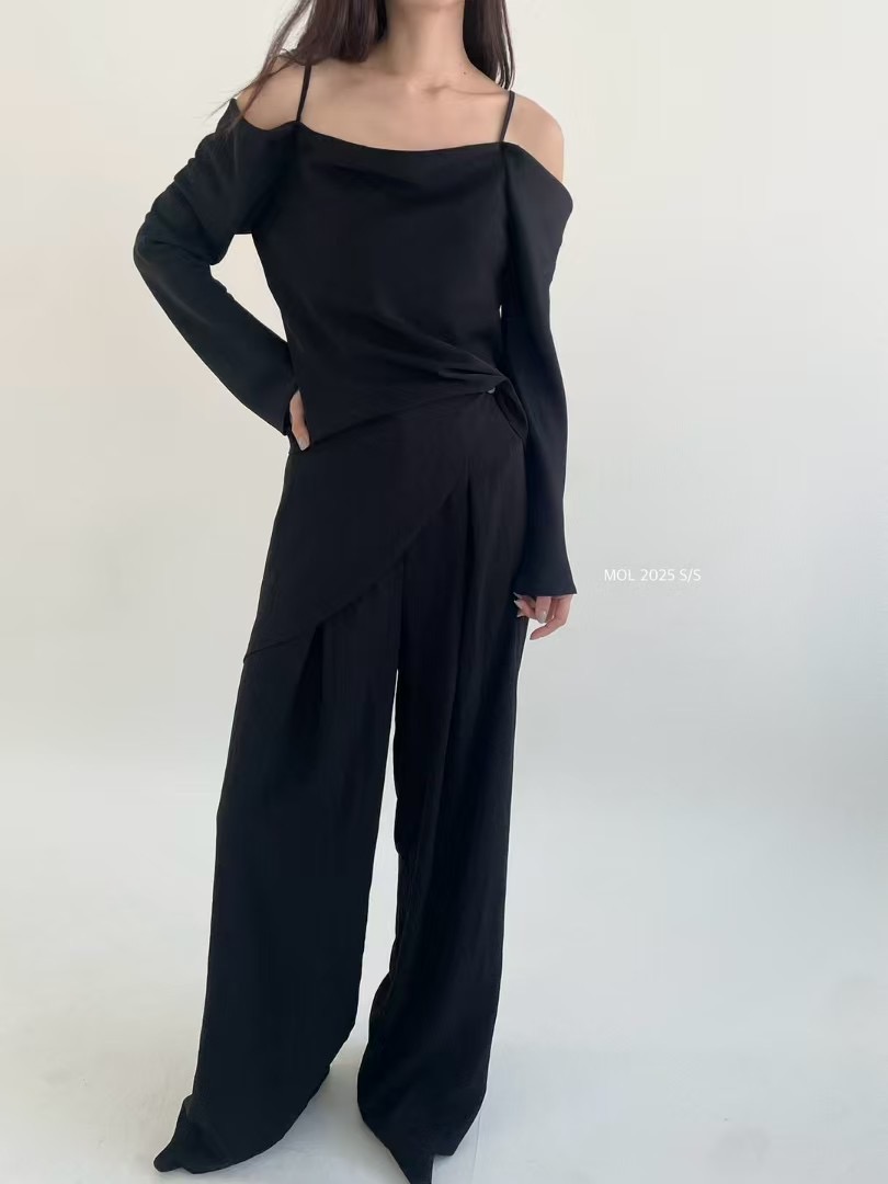 MOL韓國直郵㊣東大門實拍女裝新品熱賣推薦25春夏人氣休閑褲MOL休閑褲