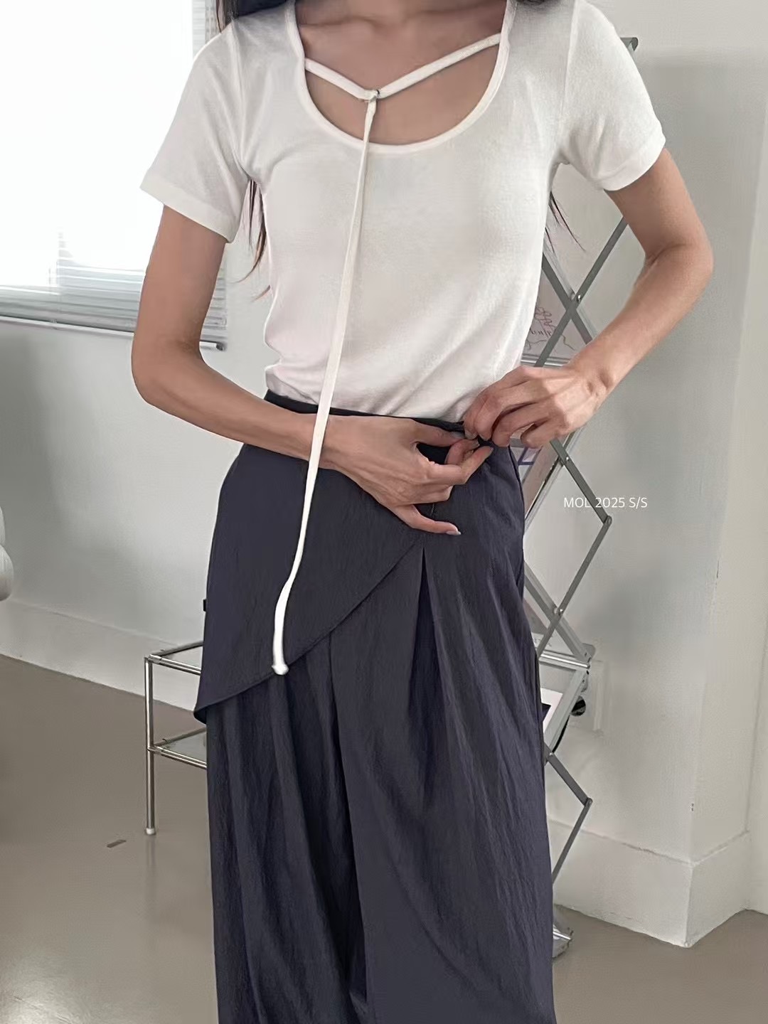 MOL韓國直郵㊣東大門實拍女裝新品熱賣推薦25春夏人氣休閑褲MOL休閑褲