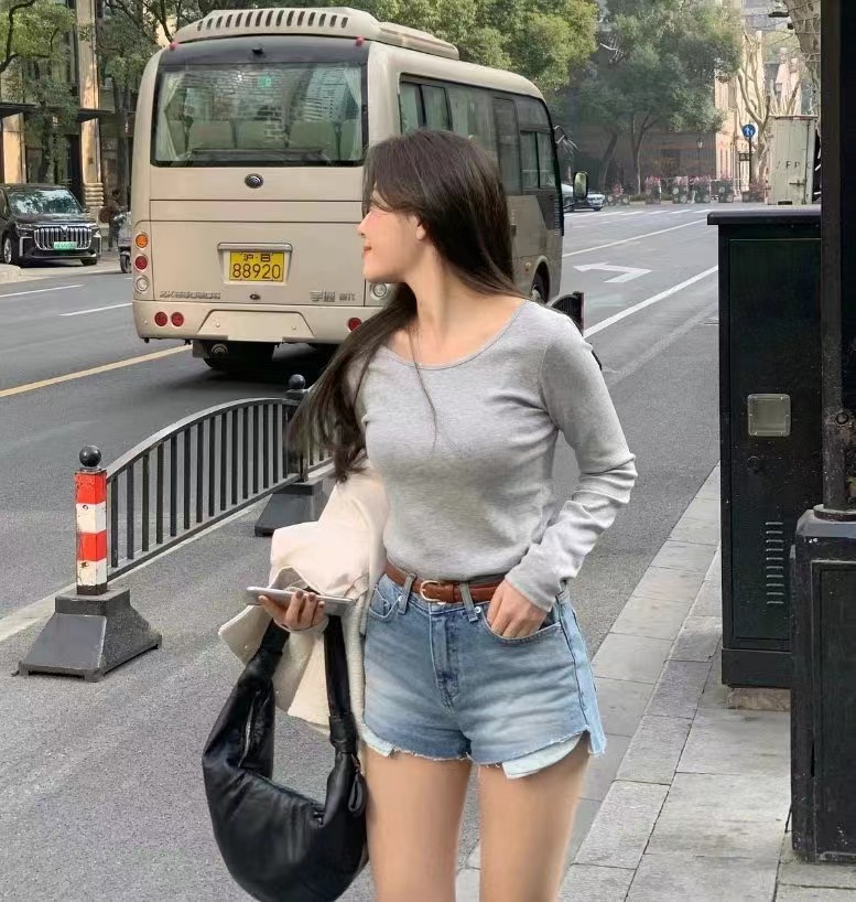 SOMETHINGELSE直郵韓國代購㊣女裝新品休閑時尚推薦長袖T恤SOMETHINGELSE長袖T恤圖色3