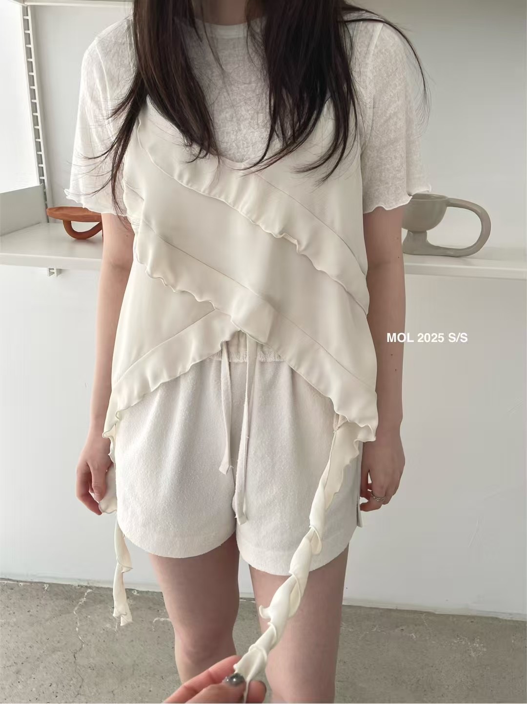 MOL直郵韓國代購㊣女裝新品熱賣推薦25春夏人氣時尚吊帶背心MOL吊帶/背心