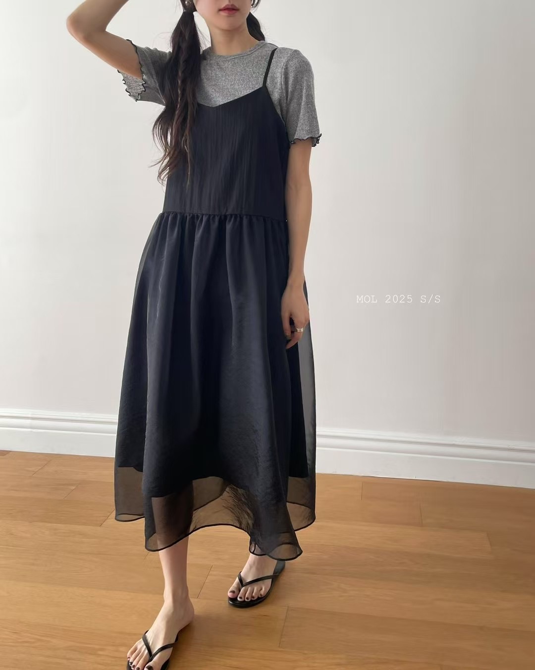 MOL韓國直郵㊣東大門實拍女裝新品25春夏推薦休閑熱賣連衣裙MOL連衣裙