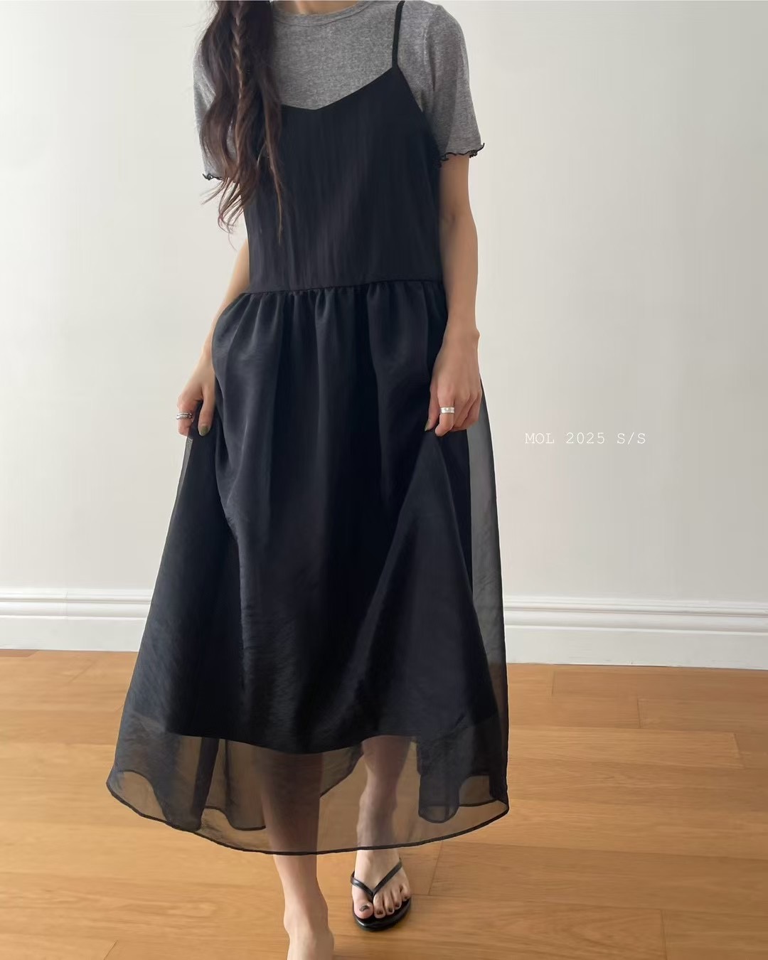 MOL韓國直郵㊣東大門實拍女裝新品25春夏推薦休閑熱賣連衣裙MOL連衣裙圖色2