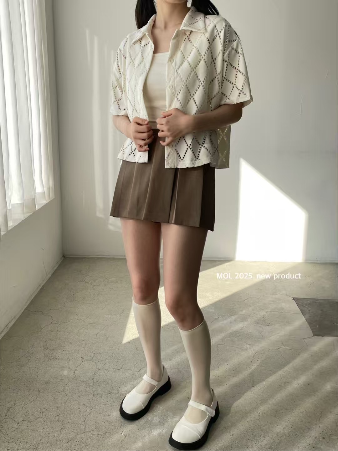 MOL韓國直郵㊣東大門實拍女裝新品推薦休閑時尚熱賣襯衫蕾絲衫MOL襯衫/蕾絲衫