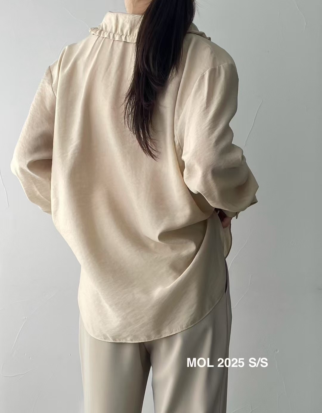 MOL直郵韓國代購㊣女裝新品人氣時尚熱賣休閑25春夏襯衫蕾絲衫MOL襯衫/蕾絲衫