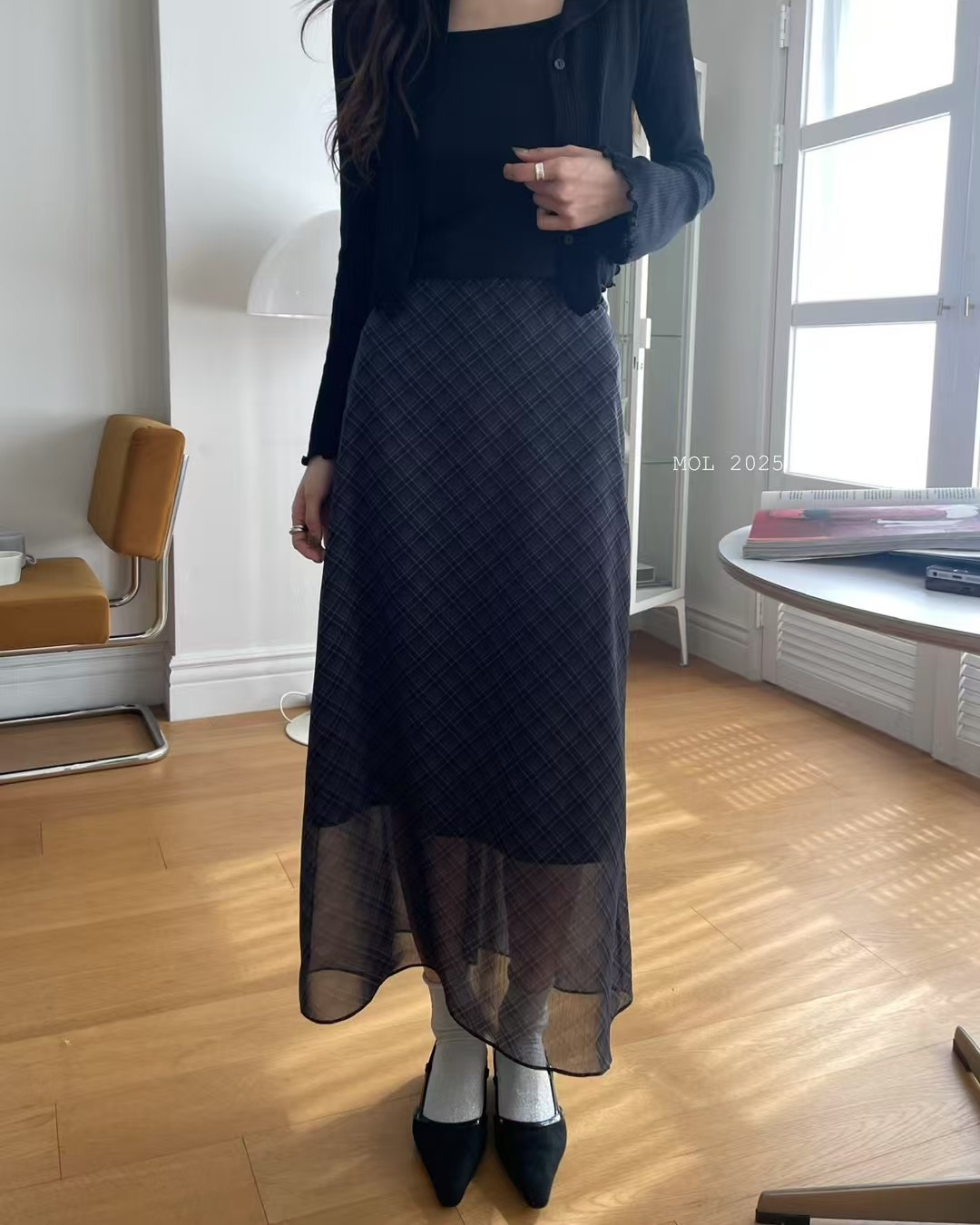 MOL韓國直郵㊣女裝新款時尚25春夏推薦休閑人氣熱賣長裙MOL長裙
