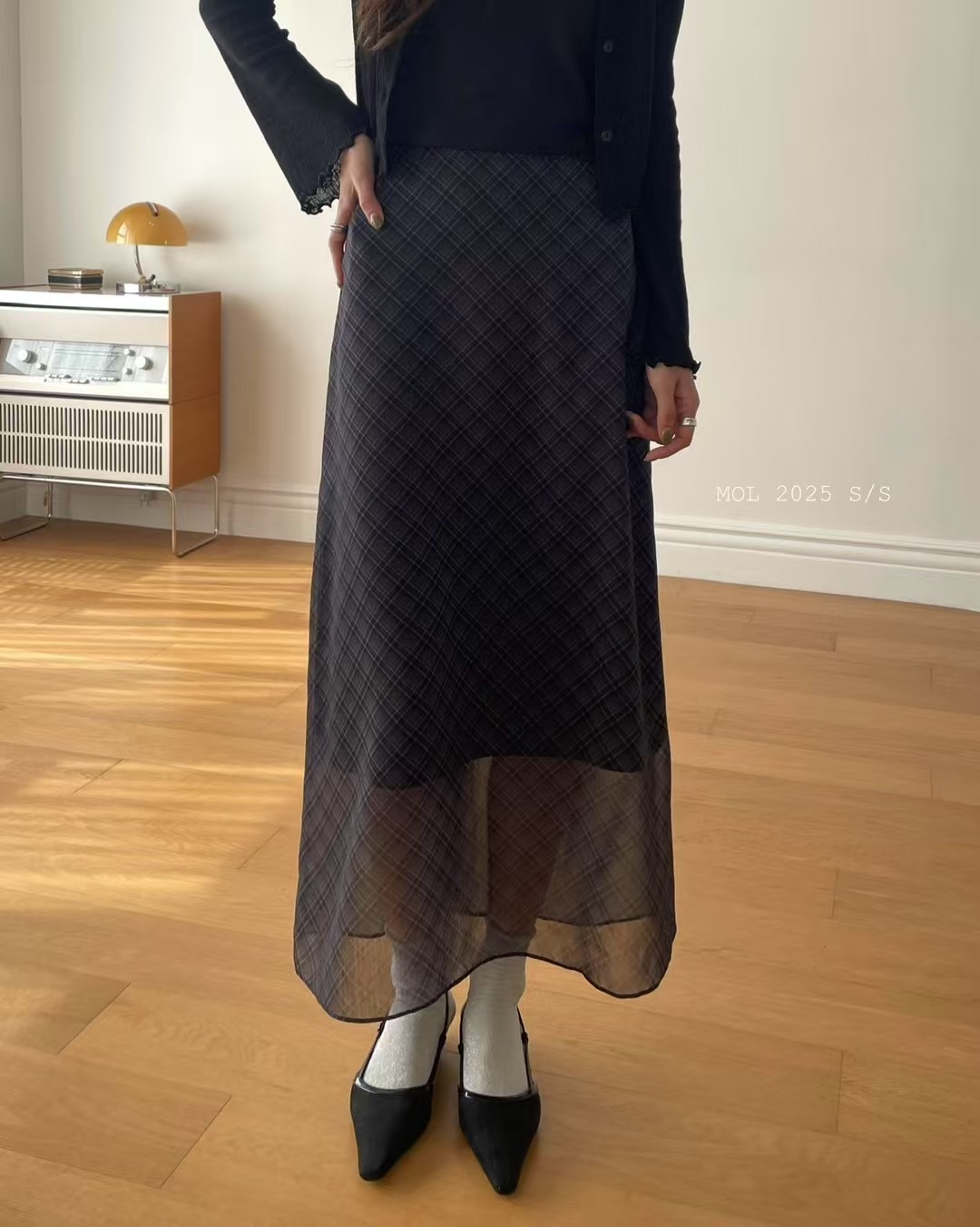 MOL韓國直郵㊣女裝新款時尚25春夏推薦休閑人氣熱賣長裙MOL長裙圖色2