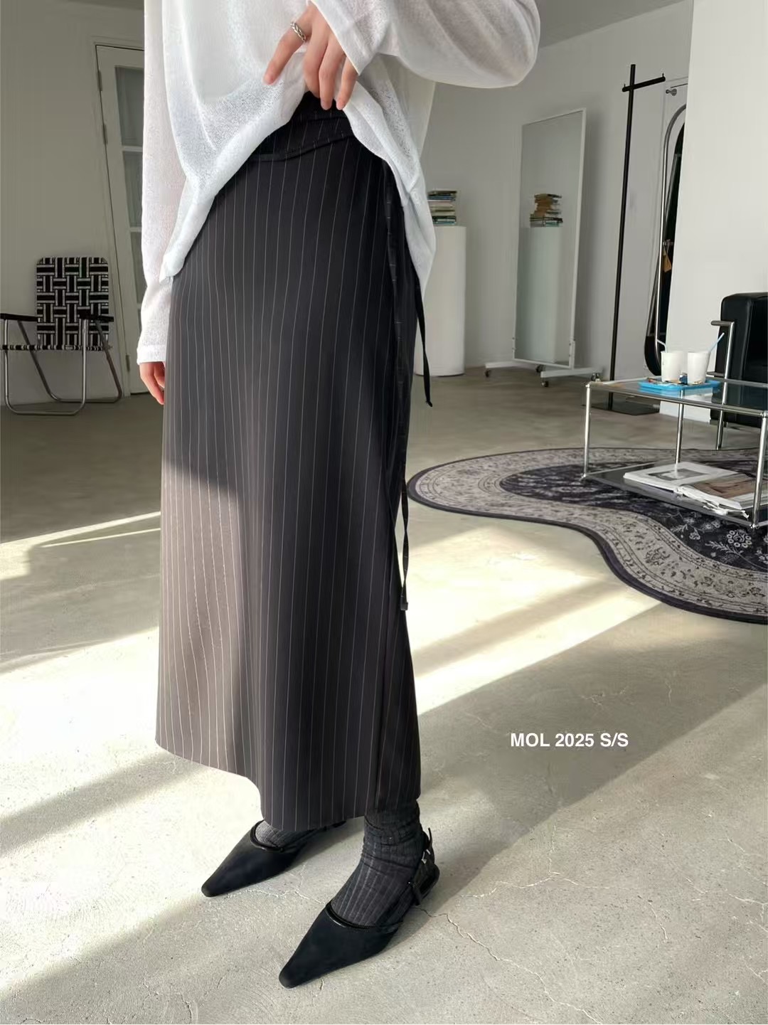 MOL韓國直郵㊣東大門實拍女裝新品25春夏時尚人氣休閑推薦長裙MOL長裙