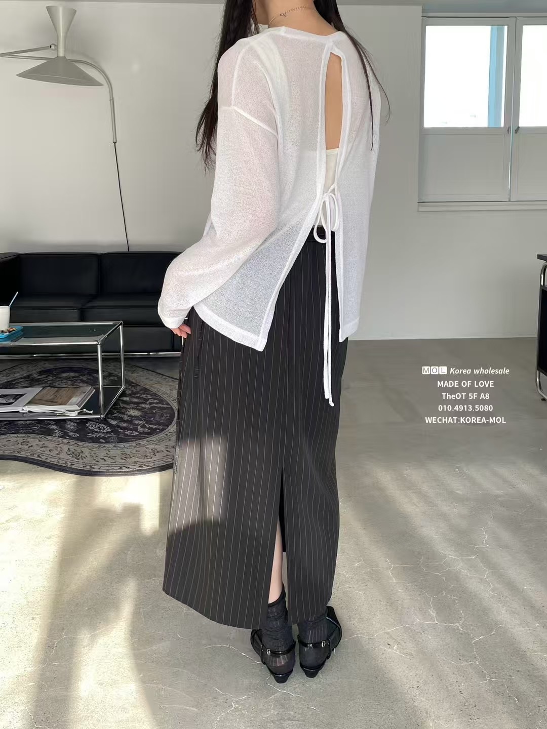 MOL韓國直郵㊣東大門實拍女裝新品25春夏時尚人氣休閑推薦長裙MOL長裙