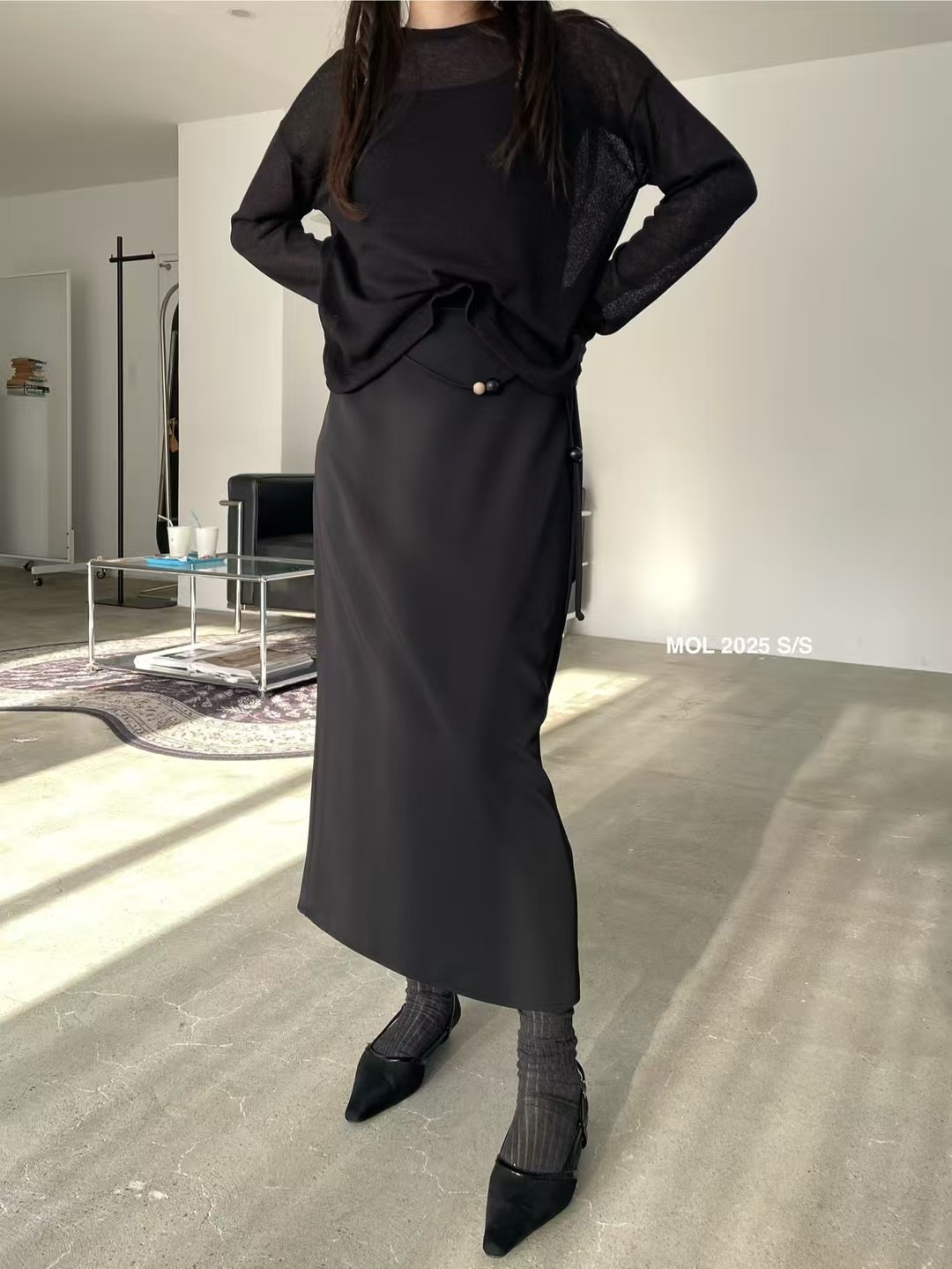 MOL韓國直郵㊣東大門實拍女裝新品25春夏時尚人氣休閑推薦長裙MOL長裙