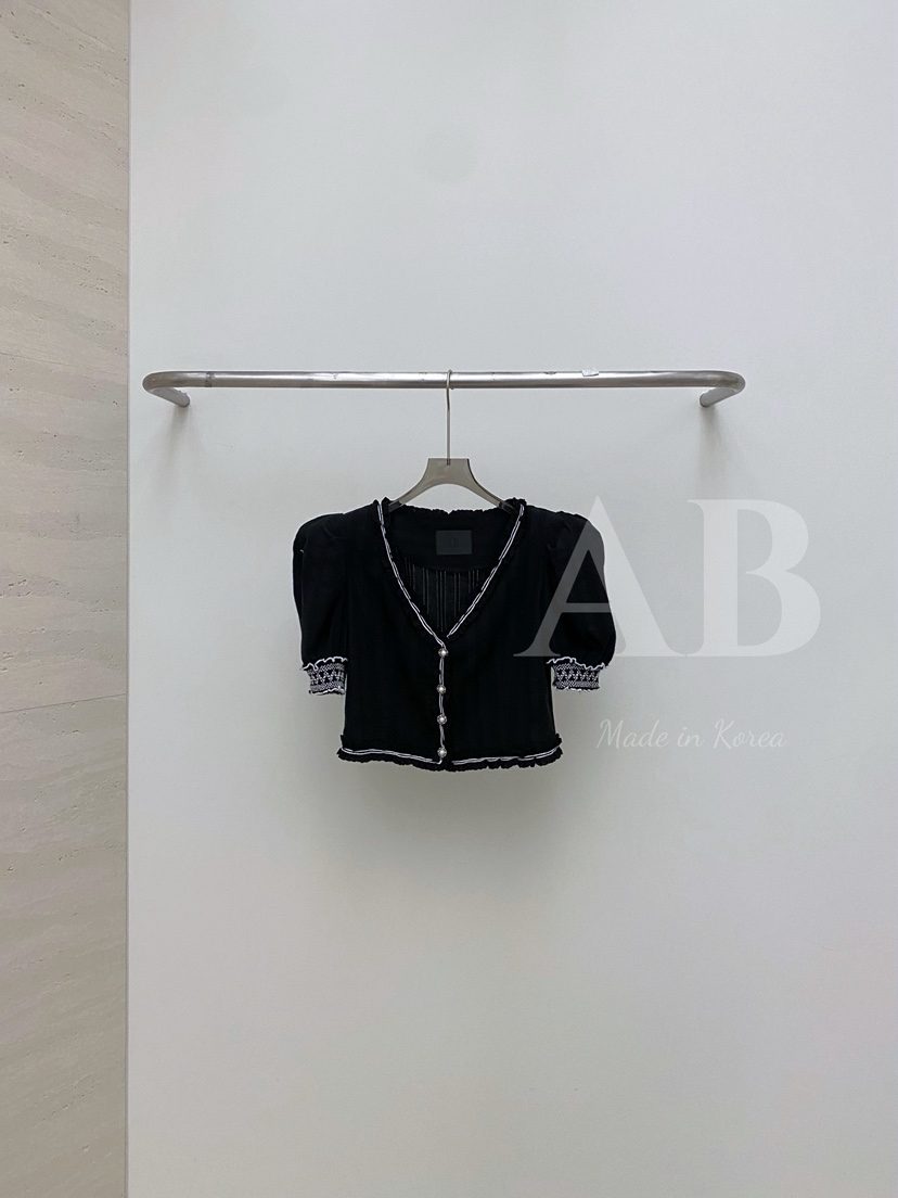 AB韓國直郵㊣東大門實拍女裝新款25春夏休閑人氣襯衫蕾絲衫AB襯衫/蕾絲衫圖色2