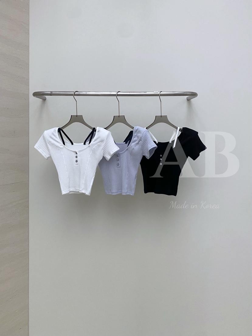 AB韓國㊣直郵東大門代購女裝新品時尚推薦25春夏人氣休閑T恤ABT恤