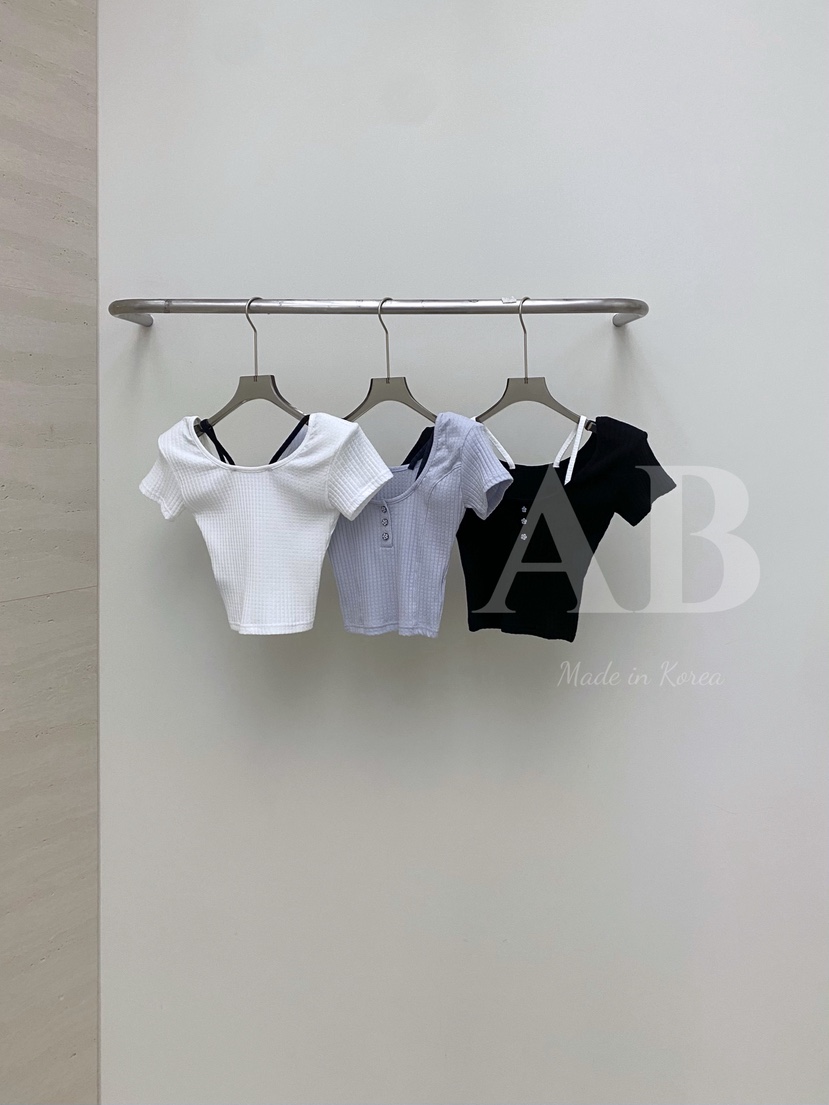 AB韓國㊣直郵東大門代購女裝新品時尚推薦25春夏人氣休閑T恤ABT恤