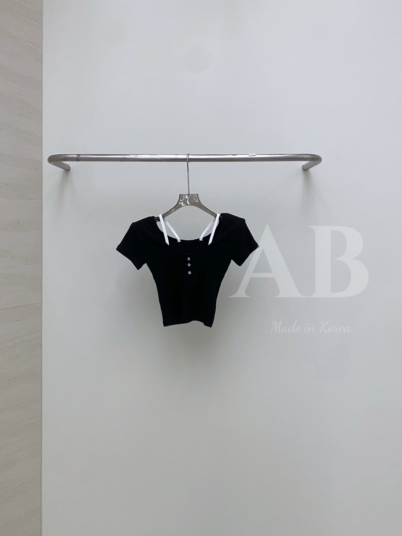 AB韓國㊣直郵東大門代購女裝新品時尚推薦25春夏人氣休閑T恤ABT恤圖色3
