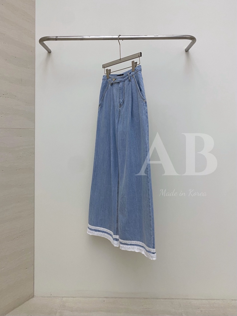 AB韓國㊣直郵東大門代購女裝新品熱賣時尚25春夏人氣牛仔褲AB牛仔褲