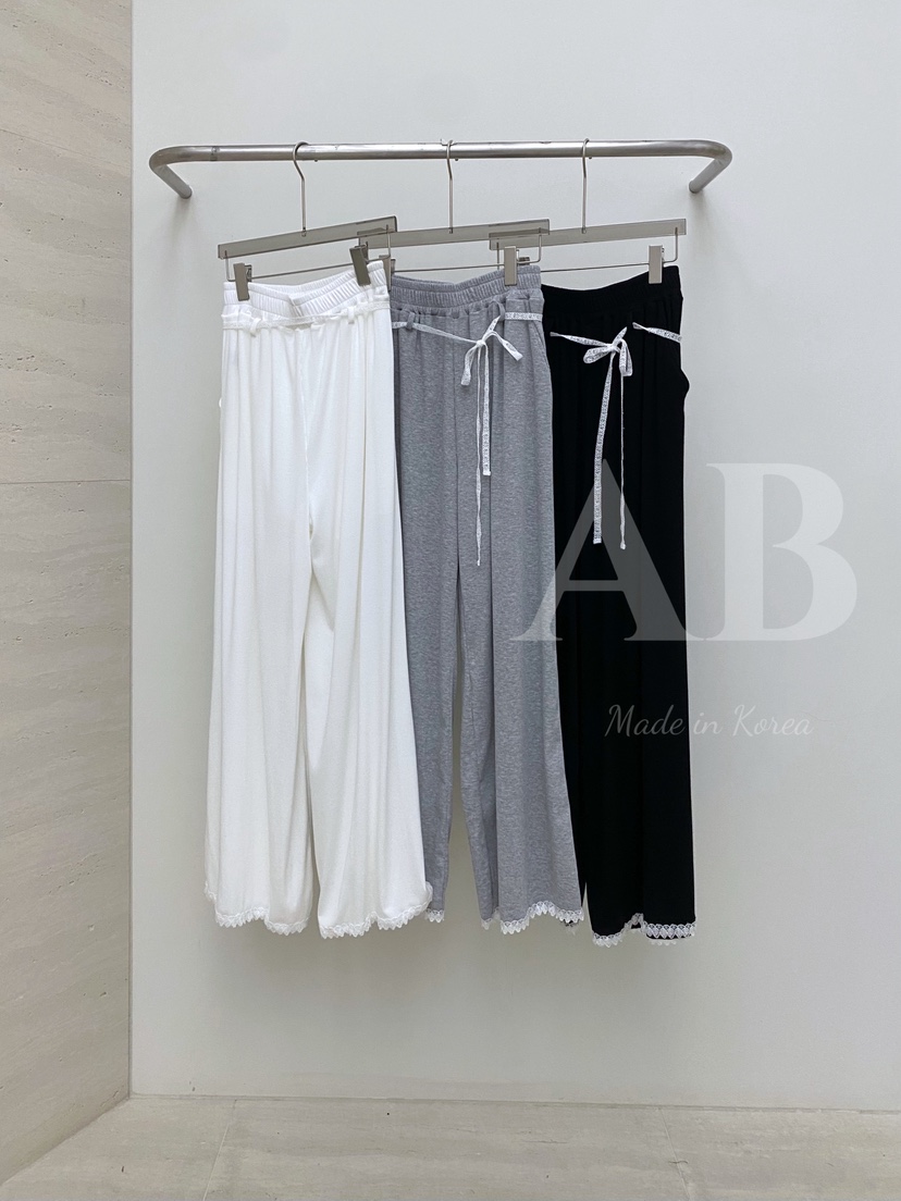 AB直郵韓國代購㊣女裝新品25春夏休閑人氣推薦休閑褲含腰繩AB休閑褲