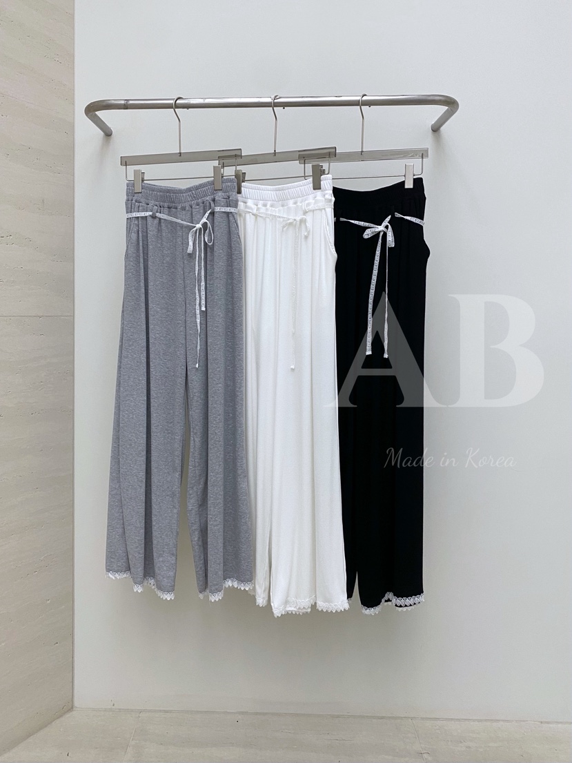 AB直郵韓國代購㊣女裝新品25春夏休閑人氣推薦休閑褲含腰繩AB休閑褲