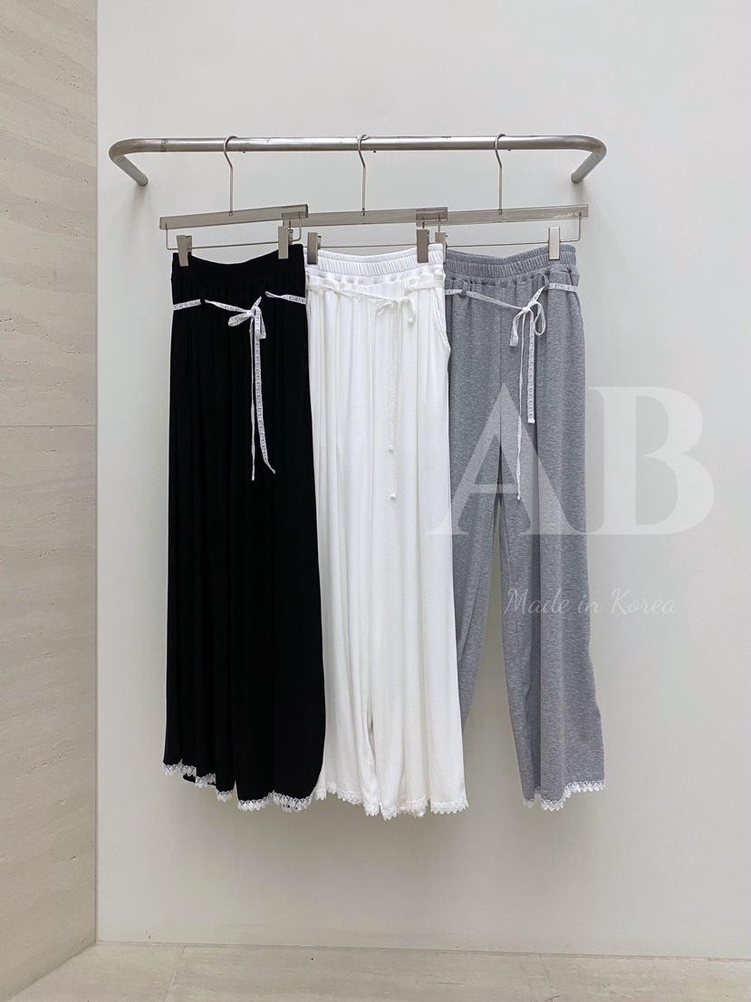 AB直郵韓國代購㊣女裝新品25春夏休閑人氣推薦休閑褲含腰繩AB休閑褲