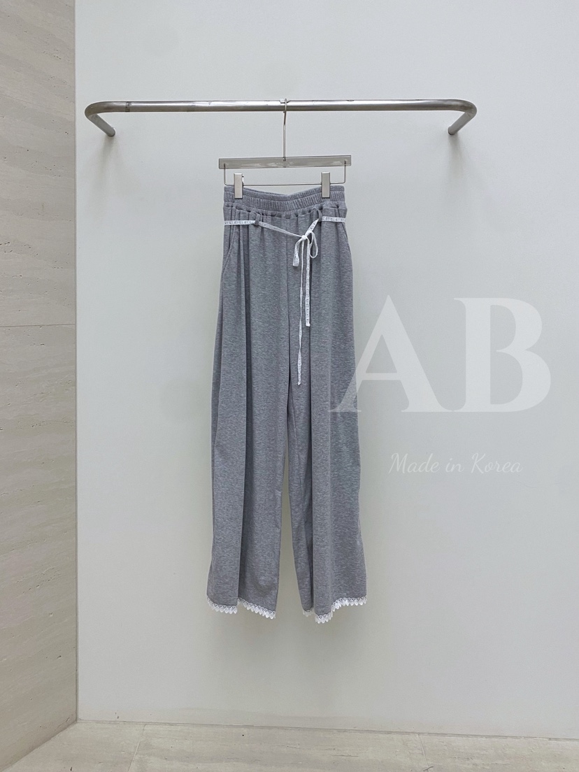 AB直郵韓國代購㊣女裝新品25春夏休閑人氣推薦休閑褲含腰繩AB休閑褲