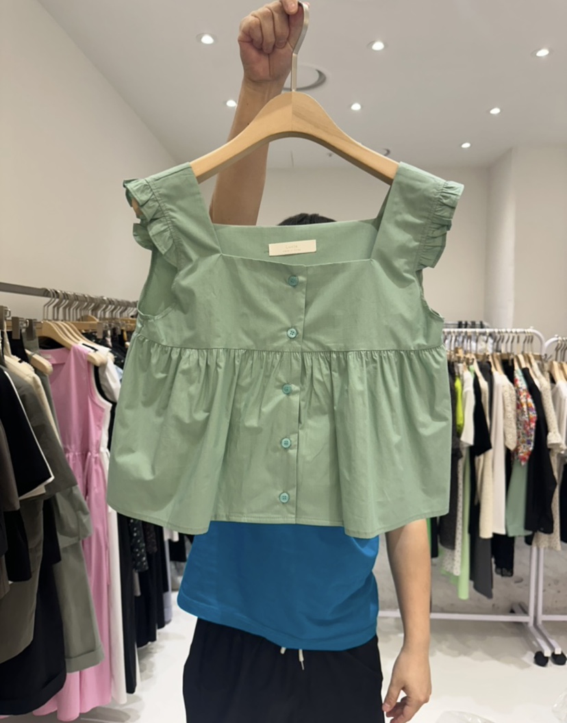 LUCIA韓國㊣直郵東大門代購女裝新款休閑人氣時尚襯衫蕾絲衫LUCIA襯衫/蕾絲衫圖色3