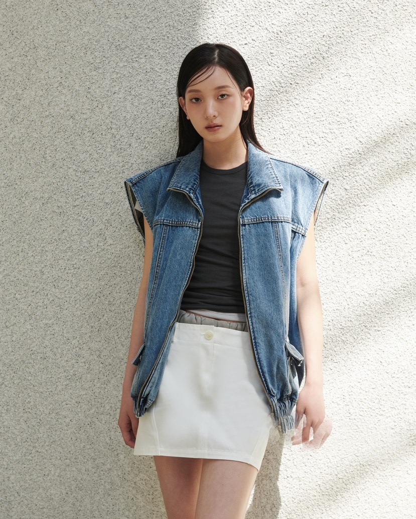 STAGE直郵韓國代購㊣女裝新款時尚推薦休閑熱賣人氣25春夏馬甲STAGE馬甲