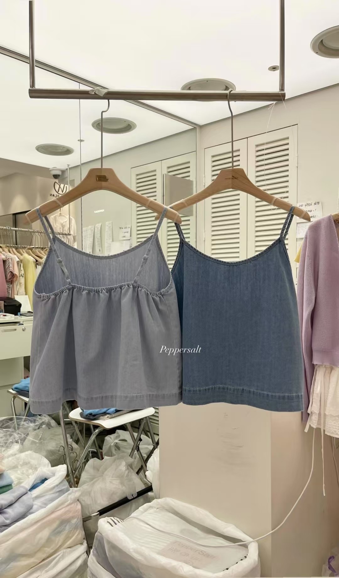 PEPPER 페페韓國㊣直郵東大門代購女裝新品熱賣25春夏吊帶背心PEPPER-OT吊帶/背心