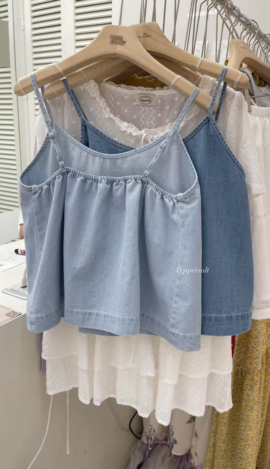 PEPPER 페페韓國㊣直郵東大門代購女裝新品熱賣25春夏吊帶背心PEPPER-OT吊帶/背心