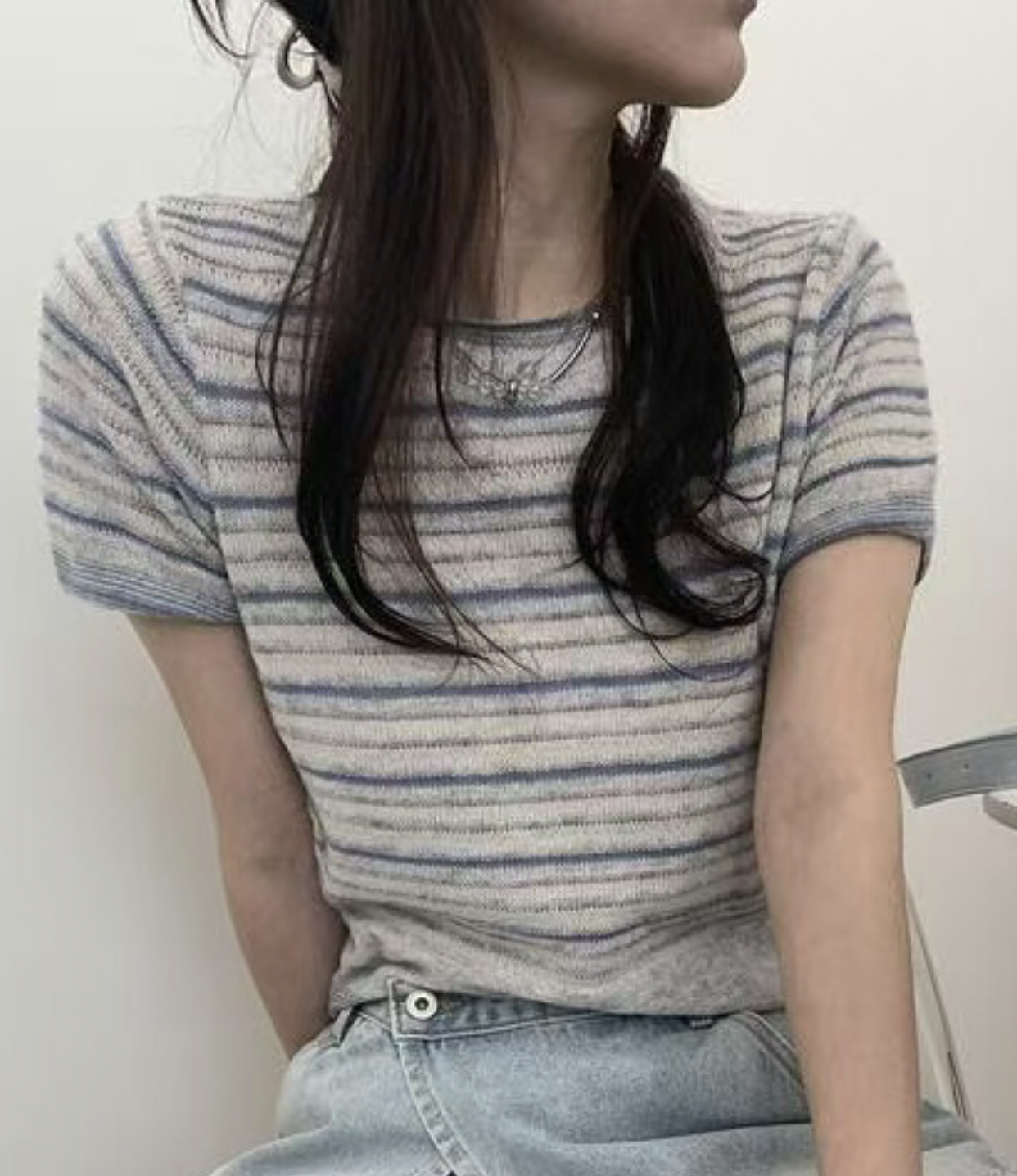 PEPPER 페페直郵韓國代購㊣女裝新款人氣推薦休閑時尚25春夏T恤PEPPER-OTT恤圖色2
