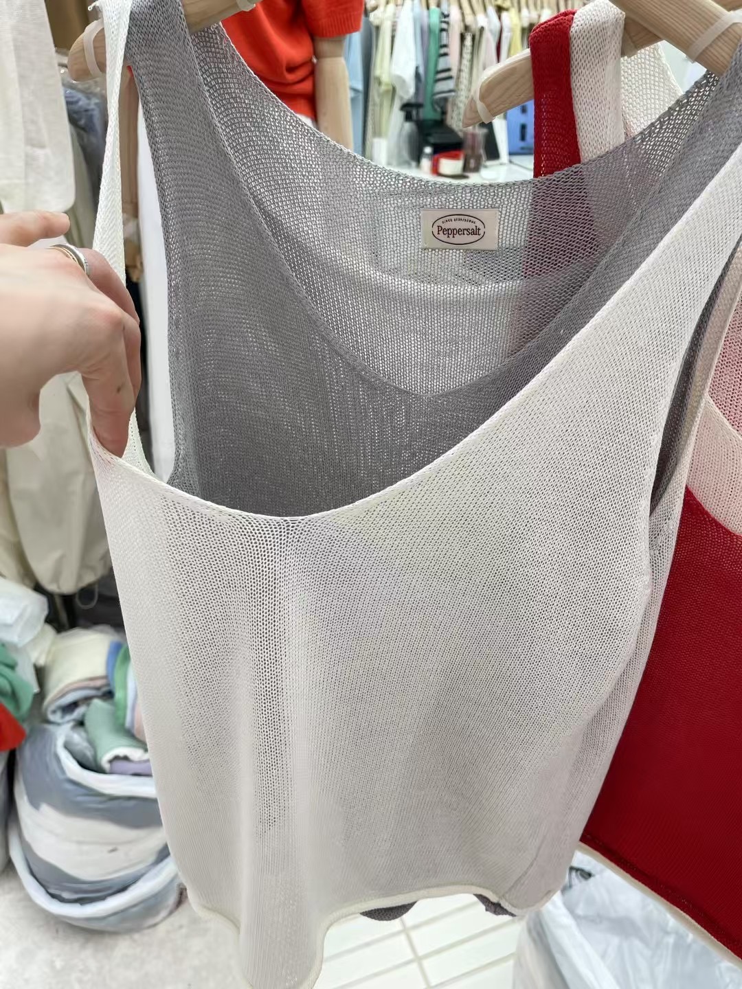 PEPPER 페페直郵韓國代購㊣女裝新品25春夏推薦吊帶背心雙層PEPPER-OT吊帶/背心