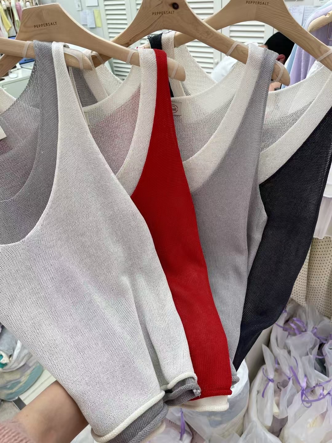 PEPPER 페페直郵韓國代購㊣女裝新品25春夏推薦吊帶背心雙層PEPPER-OT吊帶/背心