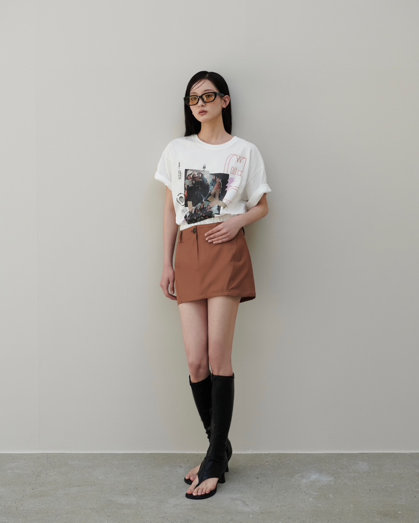 STAGE韓國直郵㊣女裝新品時尚休閑人氣推薦熱賣25春夏短裙STAGE短裙