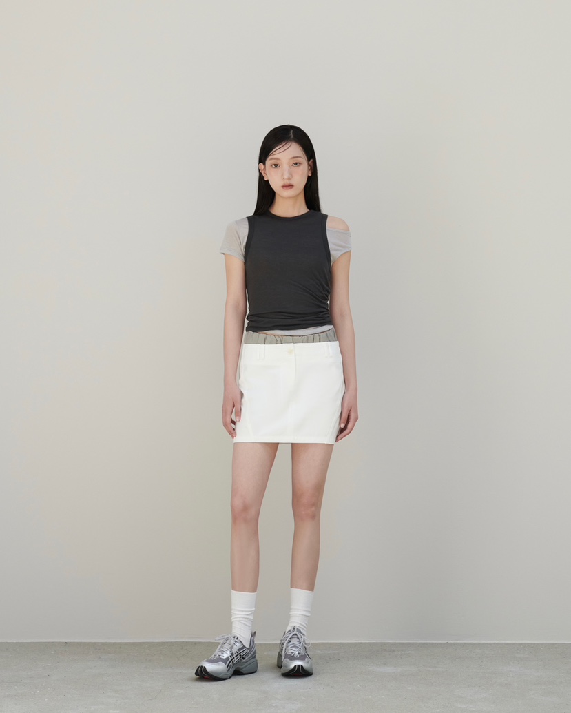 STAGE韓國直郵㊣女裝新品時尚休閑人氣推薦熱賣25春夏短裙STAGE短裙