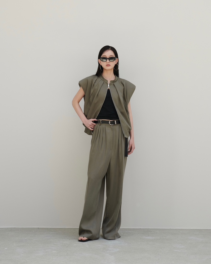 STAGE韓國㊣直郵東大門代購女裝新品25春夏人氣休閑褲包含腰帶STAGE休閑褲