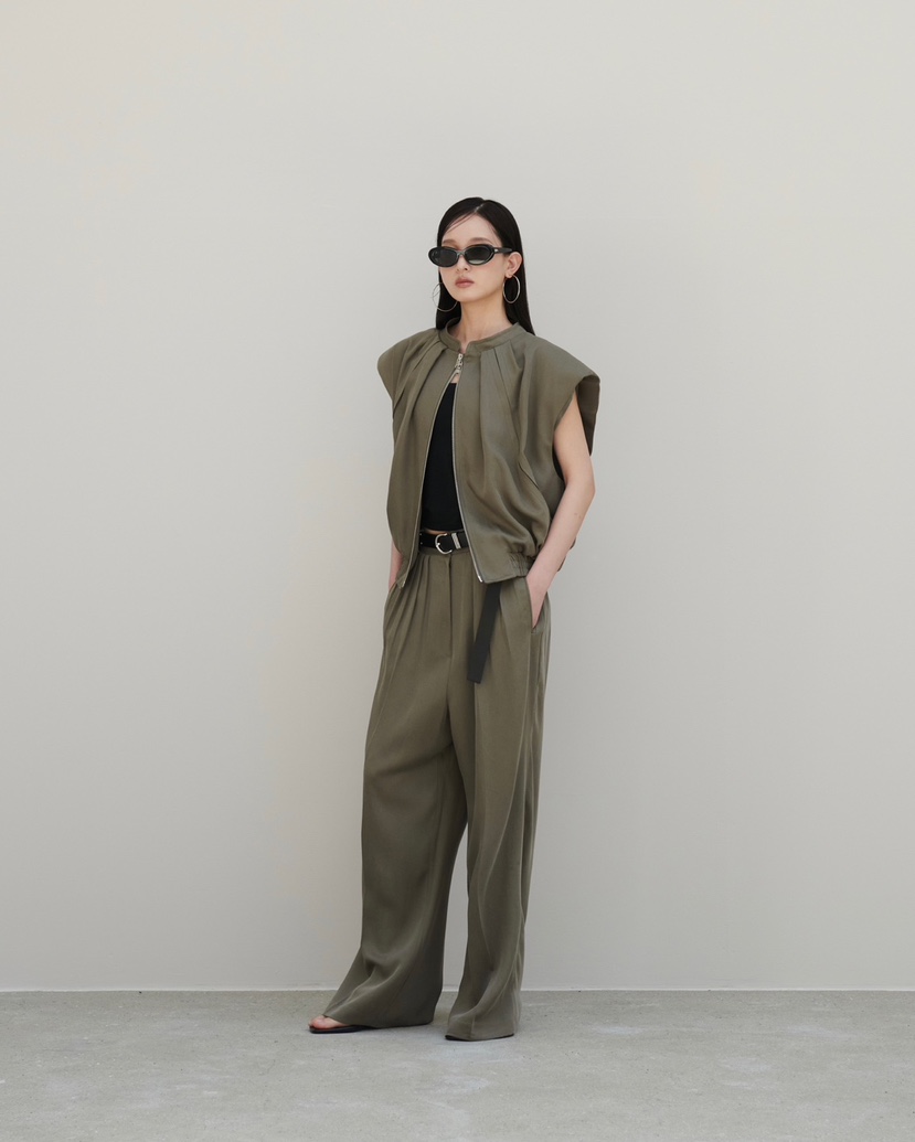 STAGE韓國㊣直郵東大門代購女裝新品25春夏人氣休閑褲包含腰帶STAGE休閑褲