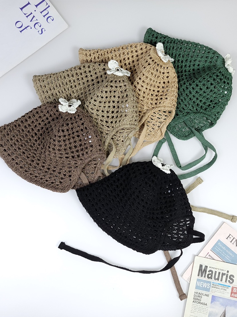 THE HAT-P韓國㊣直郵東大門代購女裝新品25春夏帽子漁夫帽蕾絲THE HAT帽子