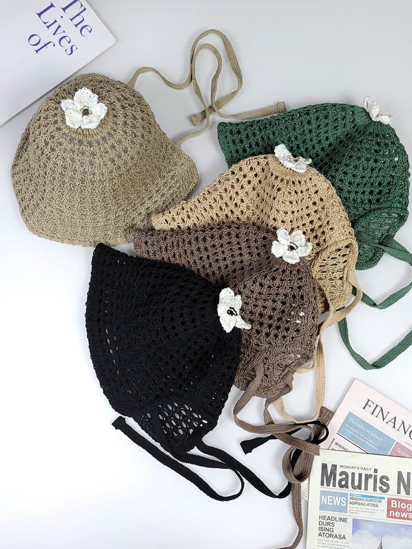 THE HAT-P韓國㊣直郵東大門代購女裝新品25春夏帽子漁夫帽蕾絲THE HAT帽子