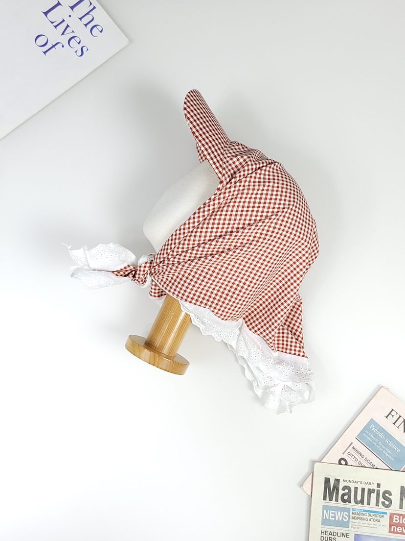 THE HAT-P韓國直郵㊣東大門實拍女裝新品人氣帽子格紋蕾絲THE HAT帽子圖色3