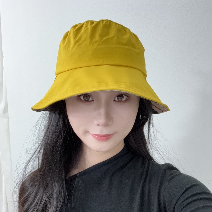 THE HAT-P直郵韓國代購㊣女裝新品人氣時尚休閑帽子格紋雙面THE HAT帽子
