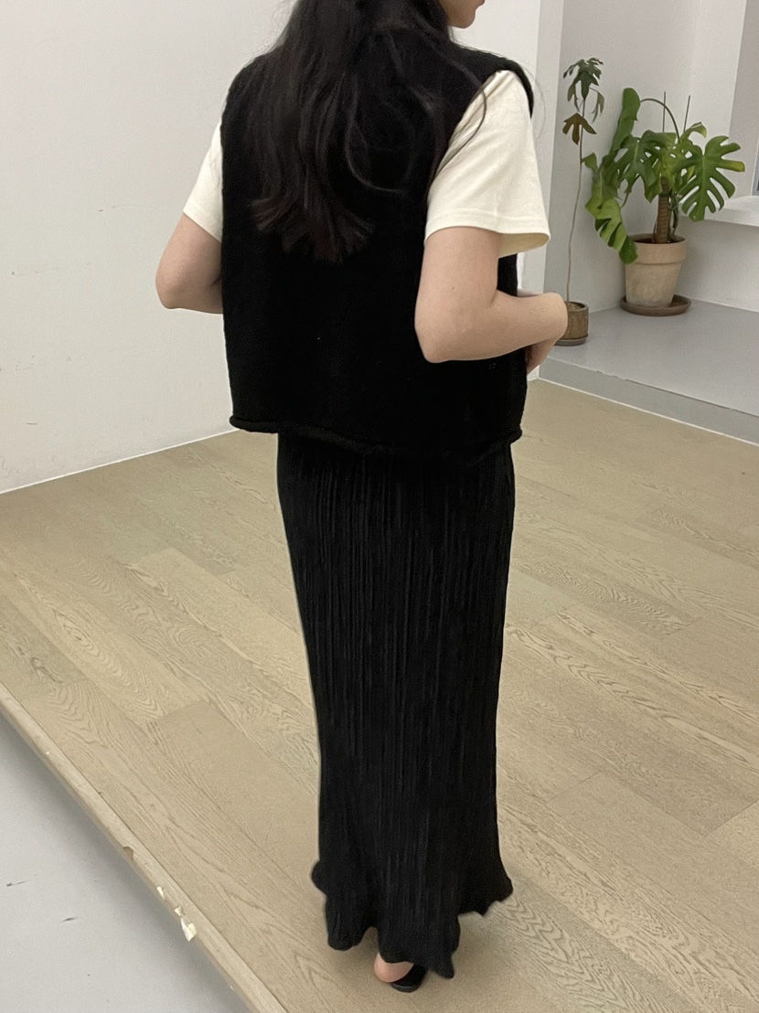 ALLVIBE韓國直郵㊣女裝新款25春夏推薦人氣熱賣休閑長裙褶皺ALLVIBE長裙