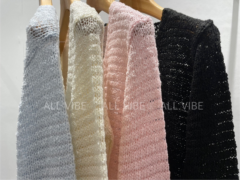 ALLVIBE直郵韓國代購㊣女裝新品休閑熱賣人氣25春夏時尚針織衫ALLVIBE針織衫