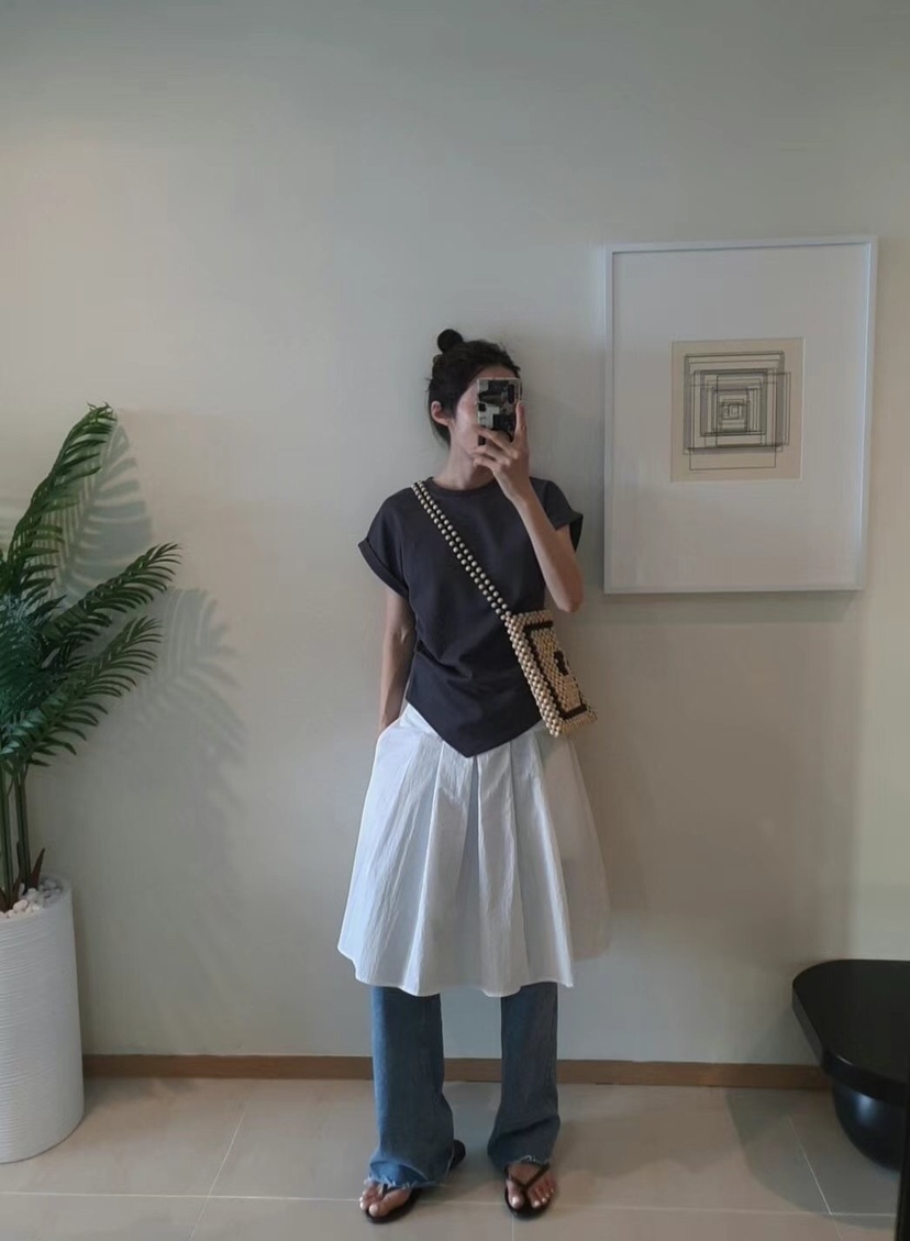 GENTLE B韓國㊣直郵東大門代購女裝新款人氣25春夏半身裙中短裙GENTLE B半身裙/中短裙