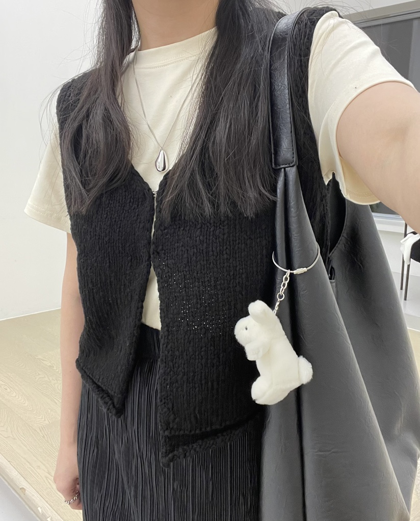 ALLVIBE韓國直郵㊣東大門實拍女裝新款25春夏人氣休閑時尚馬甲ALLVIBE馬甲