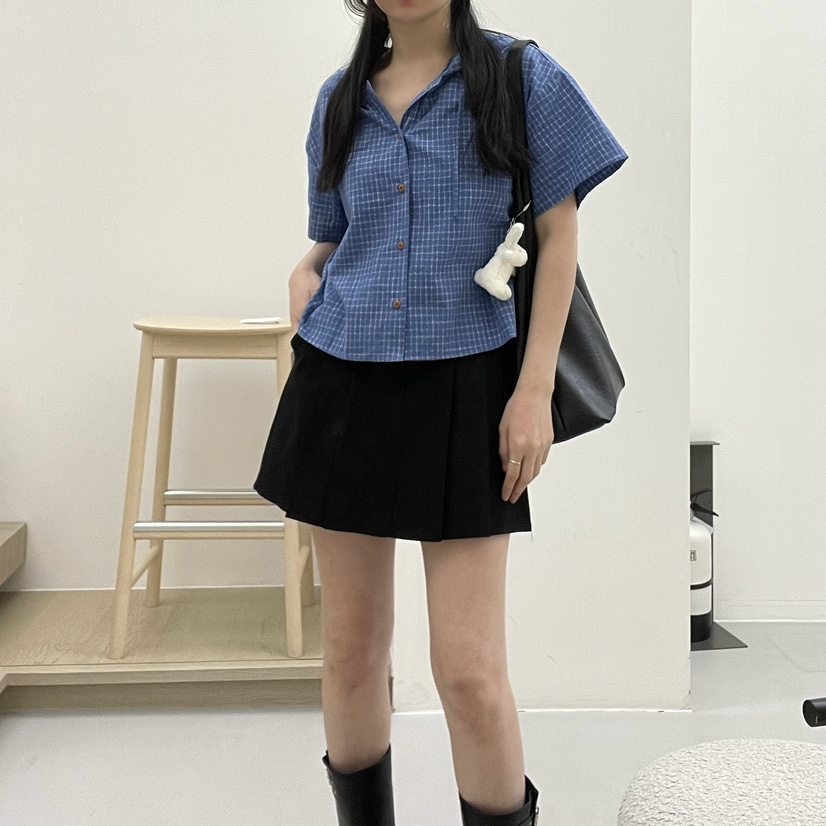 ALLVIBE韓國直郵㊣東大門實拍女裝新品推薦熱賣25春夏襯衫蕾絲衫ALLVIBE襯衫/蕾絲衫
