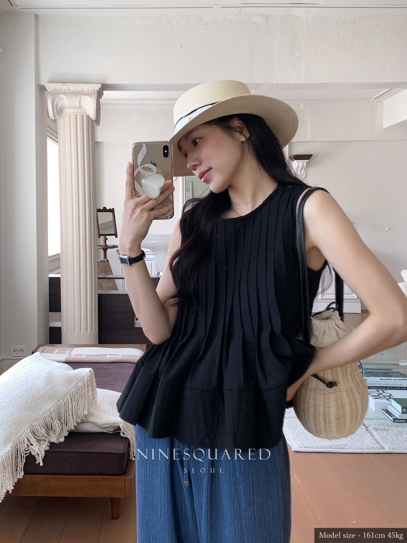 NINESQUARED韓國直郵㊣東大門實拍女裝新品人氣25春夏吊帶背心NINESQUARED吊帶/背心