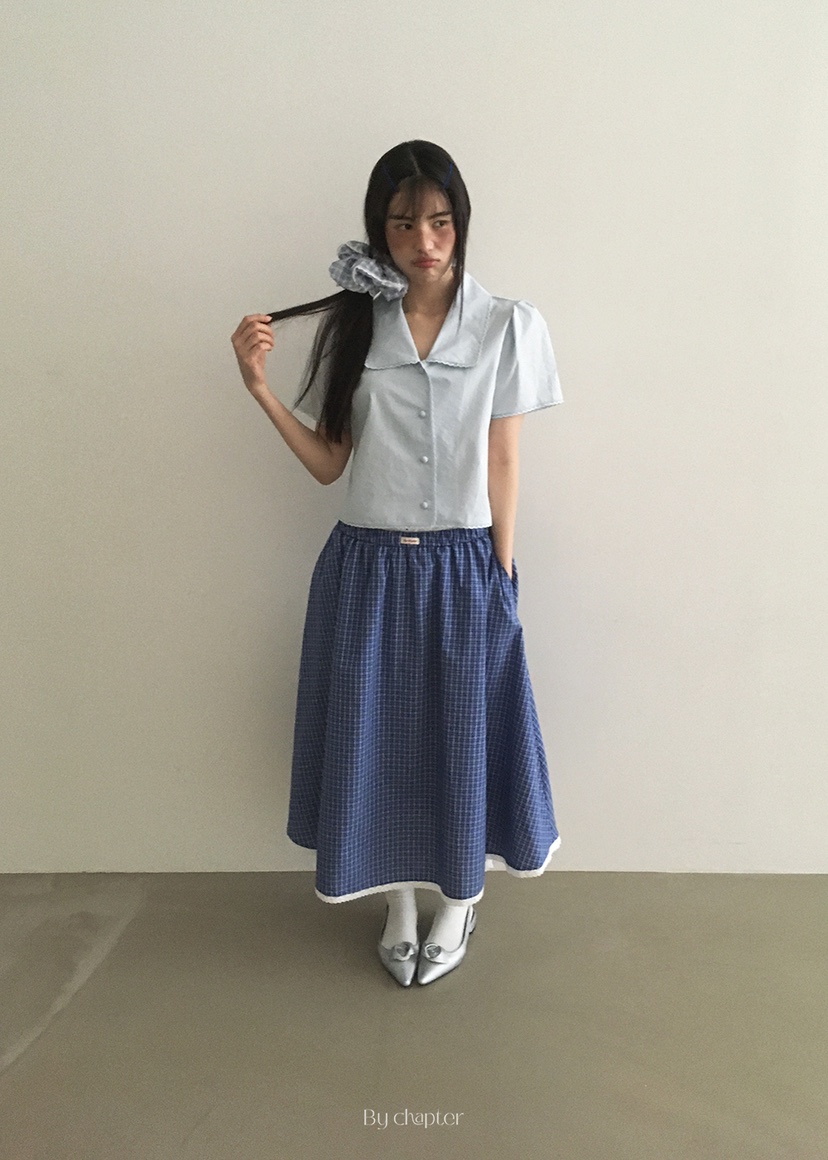 BY CHAPTER韓國直郵㊣東大門實拍女裝新款休閑熱賣長裙綁帶BY Chapter長裙