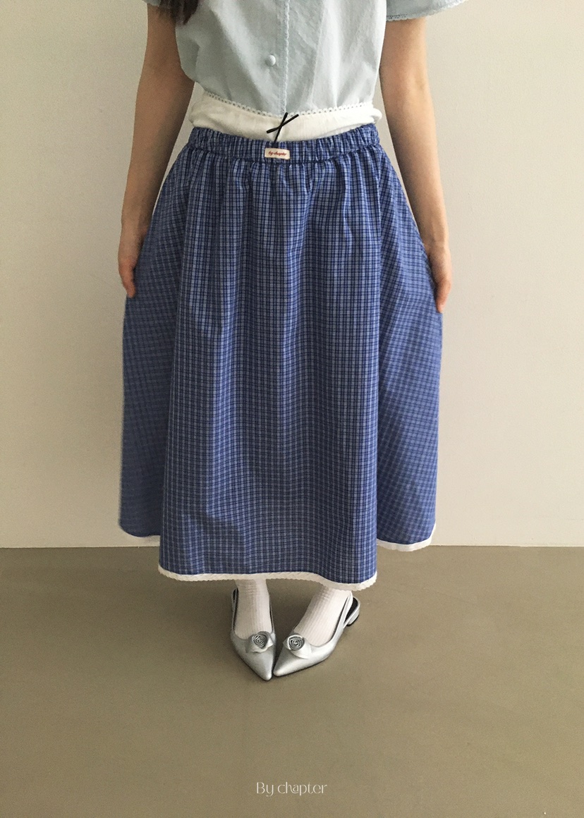 BY CHAPTER韓國直郵㊣東大門實拍女裝新款休閑熱賣長裙綁帶BY Chapter長裙