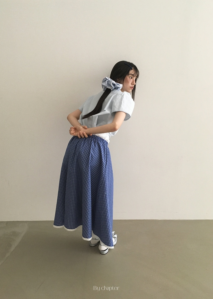 BY CHAPTER韓國直郵㊣東大門實拍女裝新款休閑熱賣長裙綁帶BY Chapter長裙