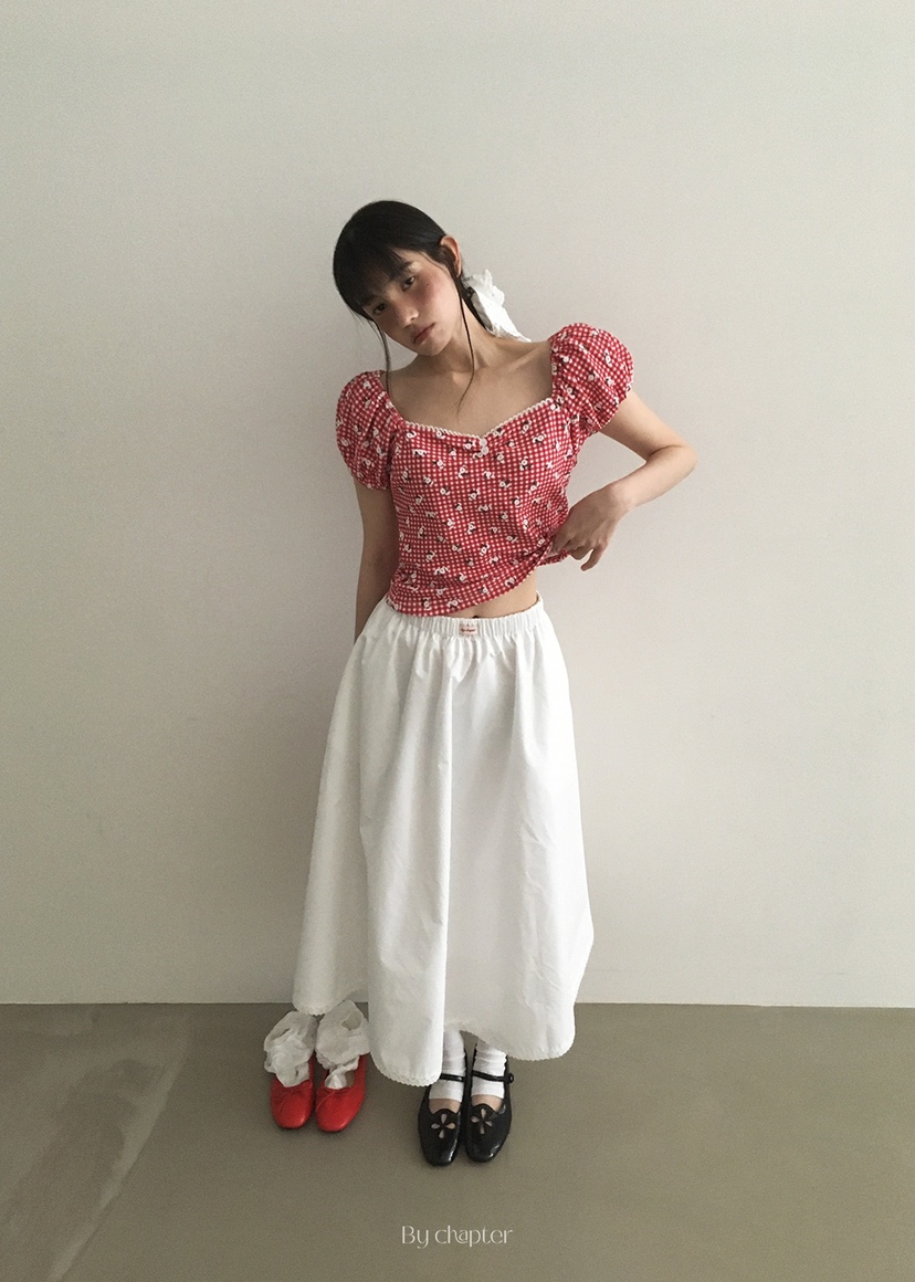 BY CHAPTER韓國直郵㊣東大門實拍女裝新款休閑熱賣長裙綁帶BY Chapter長裙