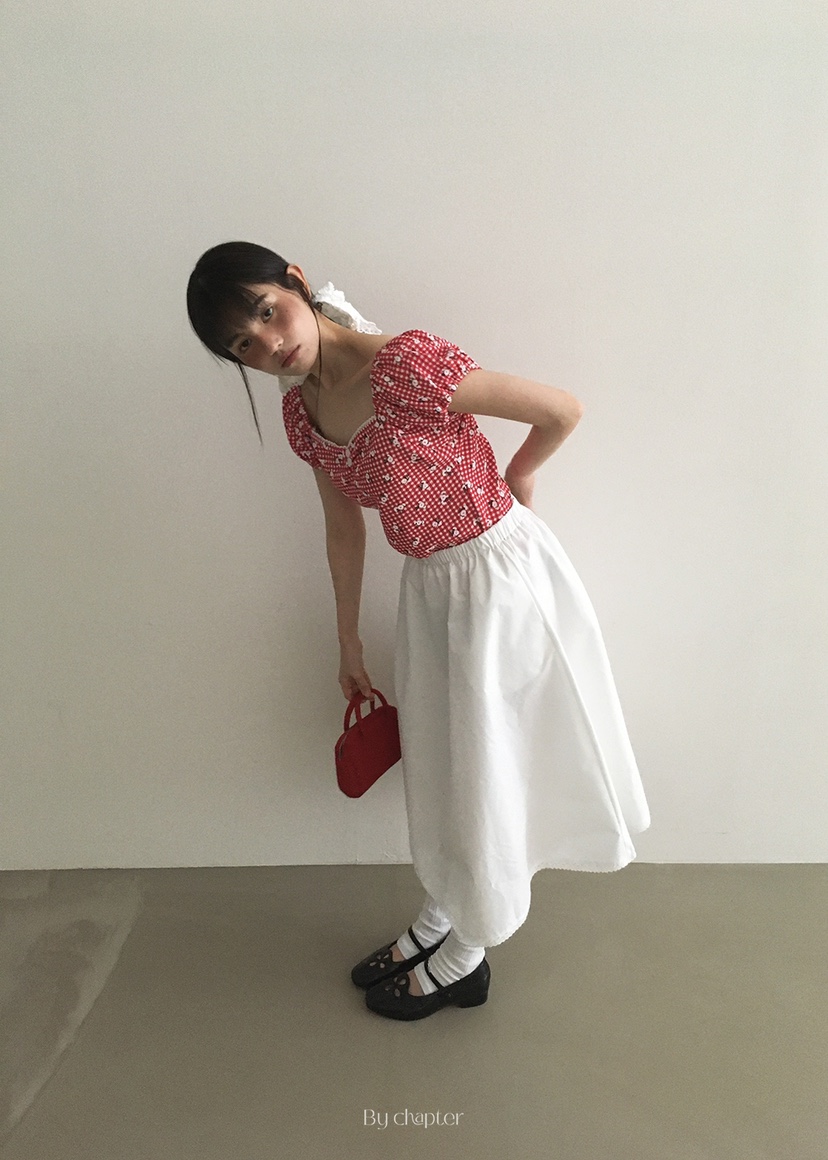 BY CHAPTER韓國直郵㊣東大門實拍女裝新款休閑熱賣長裙綁帶BY Chapter長裙