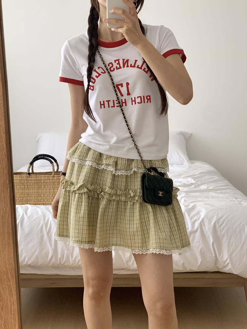 PARSLEY韓國㊣直郵東大門代購女裝新品時尚25春夏人氣休閑短裙Daze短裙