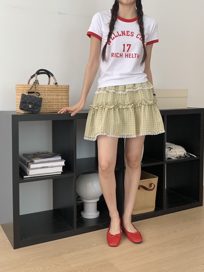 PARSLEY韓國㊣直郵東大門代購女裝新品時尚25春夏人氣休閑短裙Daze短裙